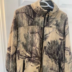 Cabelas zip up sweater.